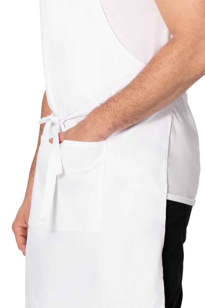 Chef Works Unisex Butcher Apron, White, One Size - Image 3